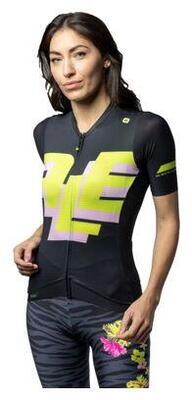 Alé sauvage women's short sleeve jersey black