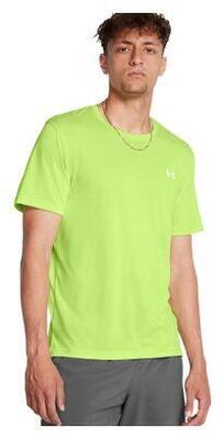 Under armour launch run jersey met korte mouwen groen heren
