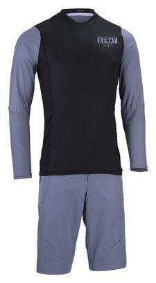 Kenny Charger Langarmtrikot Schwarz/Grau 3/4