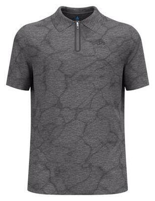 Odlo Ascent Chill-Tec Kurzarm-Poloshirt Schwarz