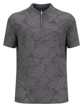 Odlo Ascent Chill-Tec Kurzarm-Poloshirt Schwarz