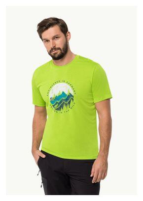 T-Shirt Jack Wolfskin Hiking S/S T Vert Homme 2/4