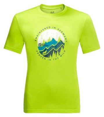 Jack wolfskin hiking s/s t-shirt groen heren