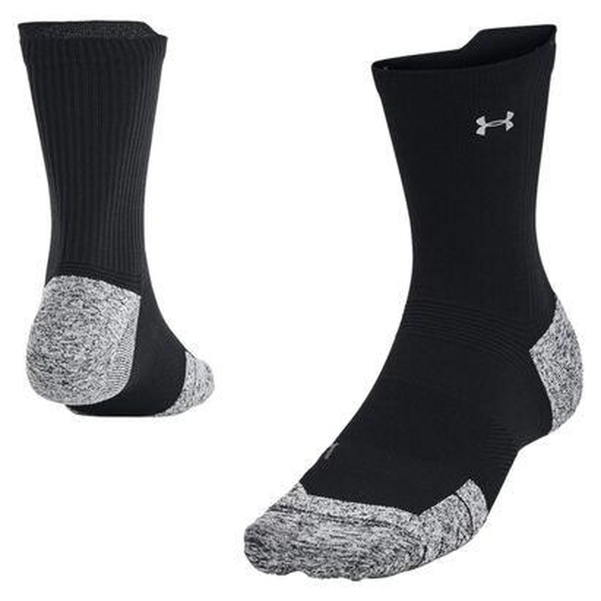 Under Armour - Chaussettes Mi-hautes Under Armour Armourdry Run Cushion Noir - Chaussettes - Gris|noir - S - Decathlon
