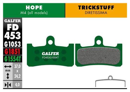 Paar Galfer Semi-Metallic Pads Hope M4 / Trickstuff Diretissima Pro 2/2