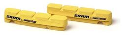 Paire de patins de frein Sram by SwissStop jaunes pour jantes carbone