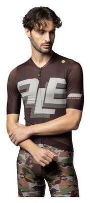 Alé sauvage bruin jersey met korte mouwen