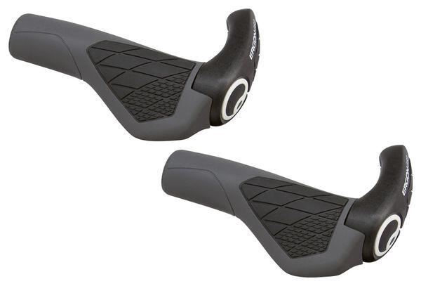 ERGON Set di Manopole ERGON con Bar End GS2 Nero