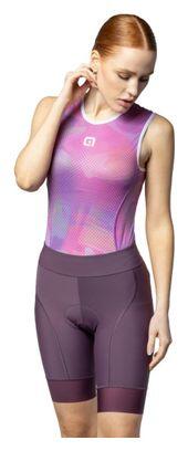 ALÉ CYCLING Alé Magic Colour Bordeaux Calções com bainha sem alças para mulher