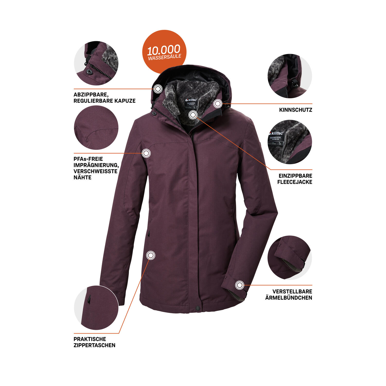 Damen 3in1-Jacke KOW 303 WMN JCKT 7/7