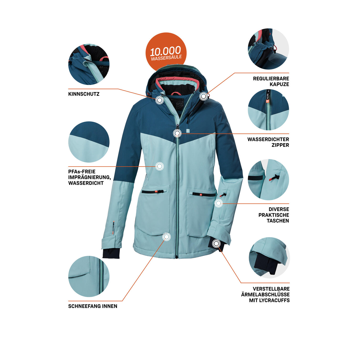 Damen Skijacke KSW 40 WMNJCKT 6/7
