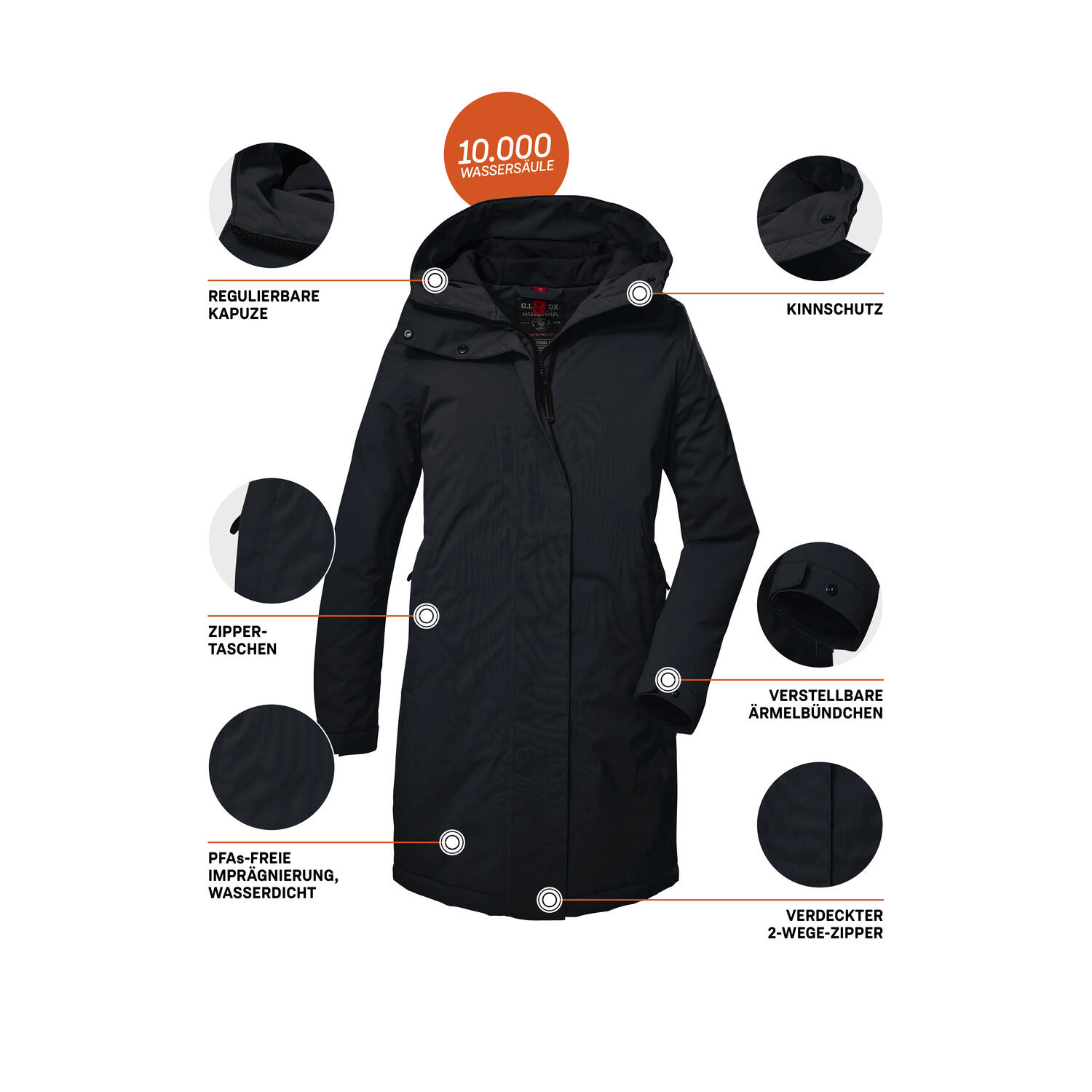 Damen Parka GW 73 WMN PRK 5/7