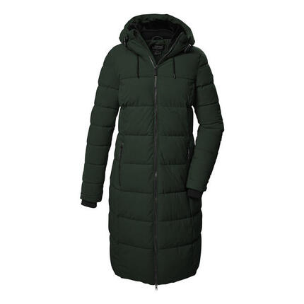 Płaszcz techniczny pikowany z kapturem zapinany na zamek damski Killtec KOW 65