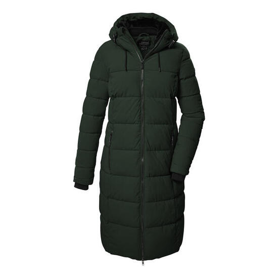 Płaszcz techniczny pikowany z kapturem zapinany na zamek damski Killtec KOW 65
