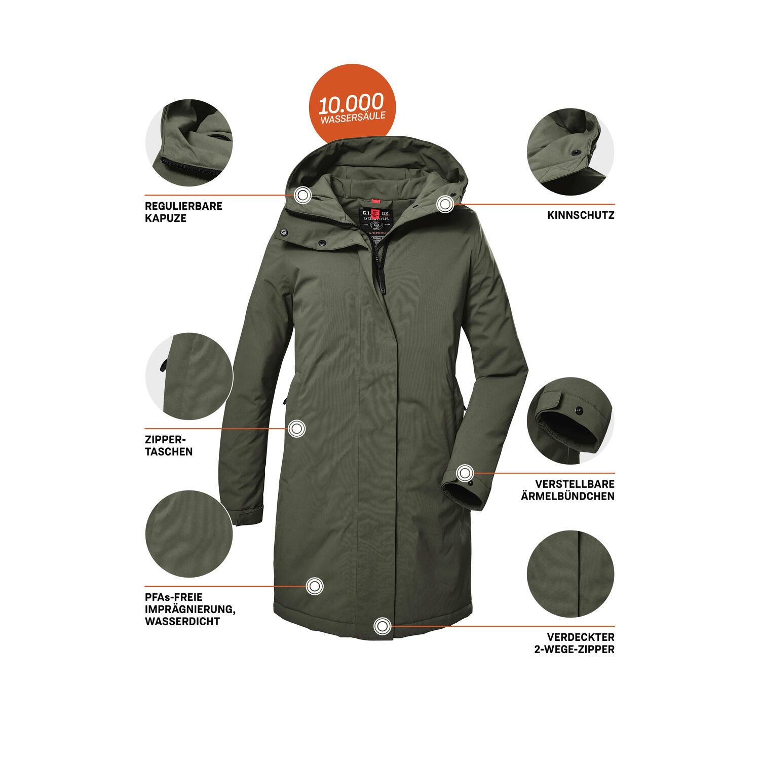 Damen Parka GW 73 WMN PRK 6/7
