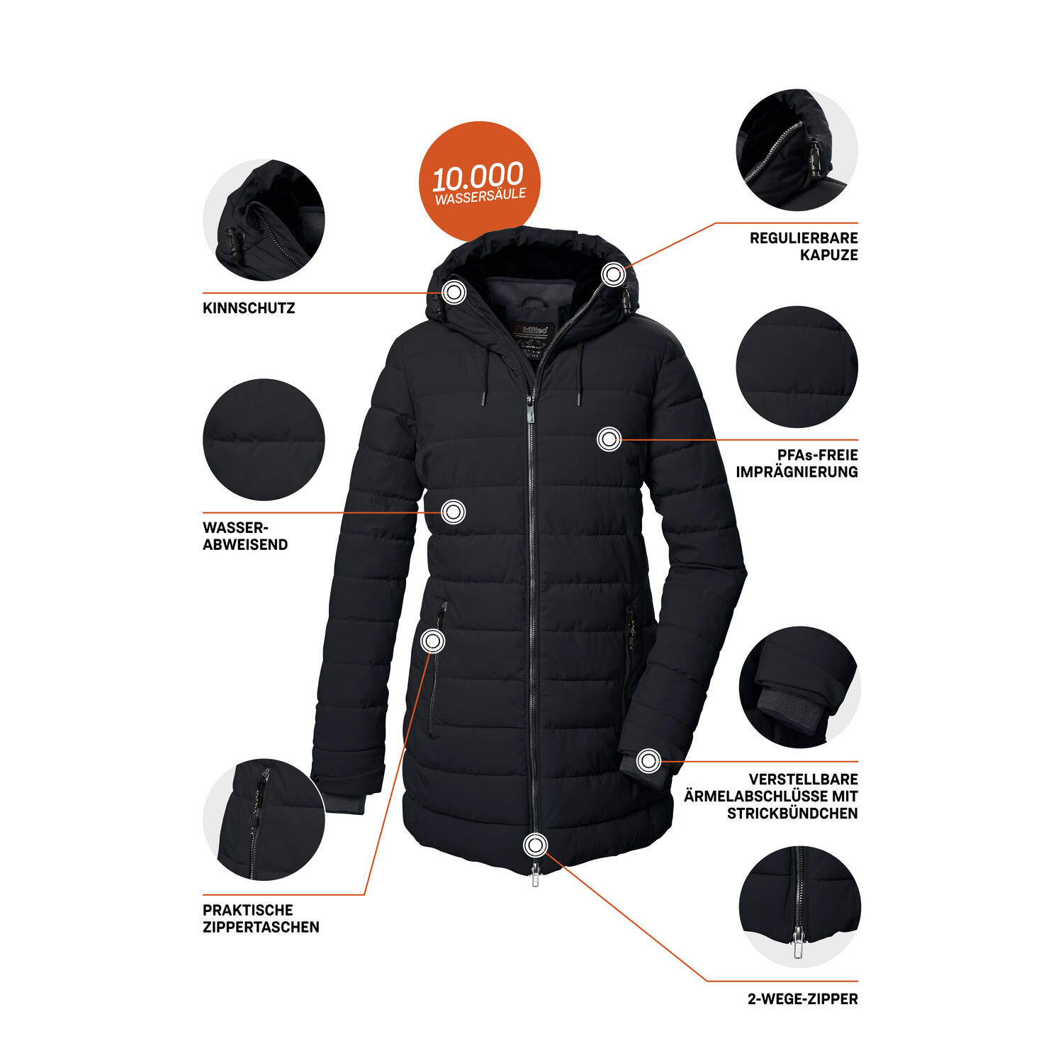 Parka femme Killtec Kow 55 Qltd 5/5