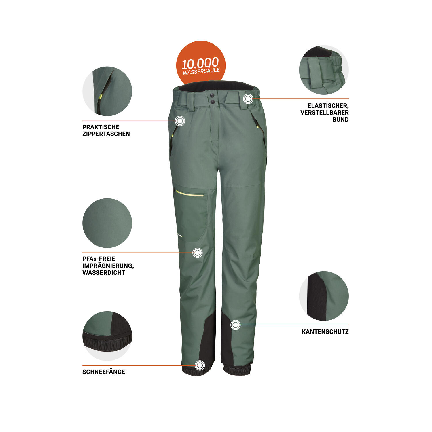 Skihose KSW 49 WMNPNTS 6/7