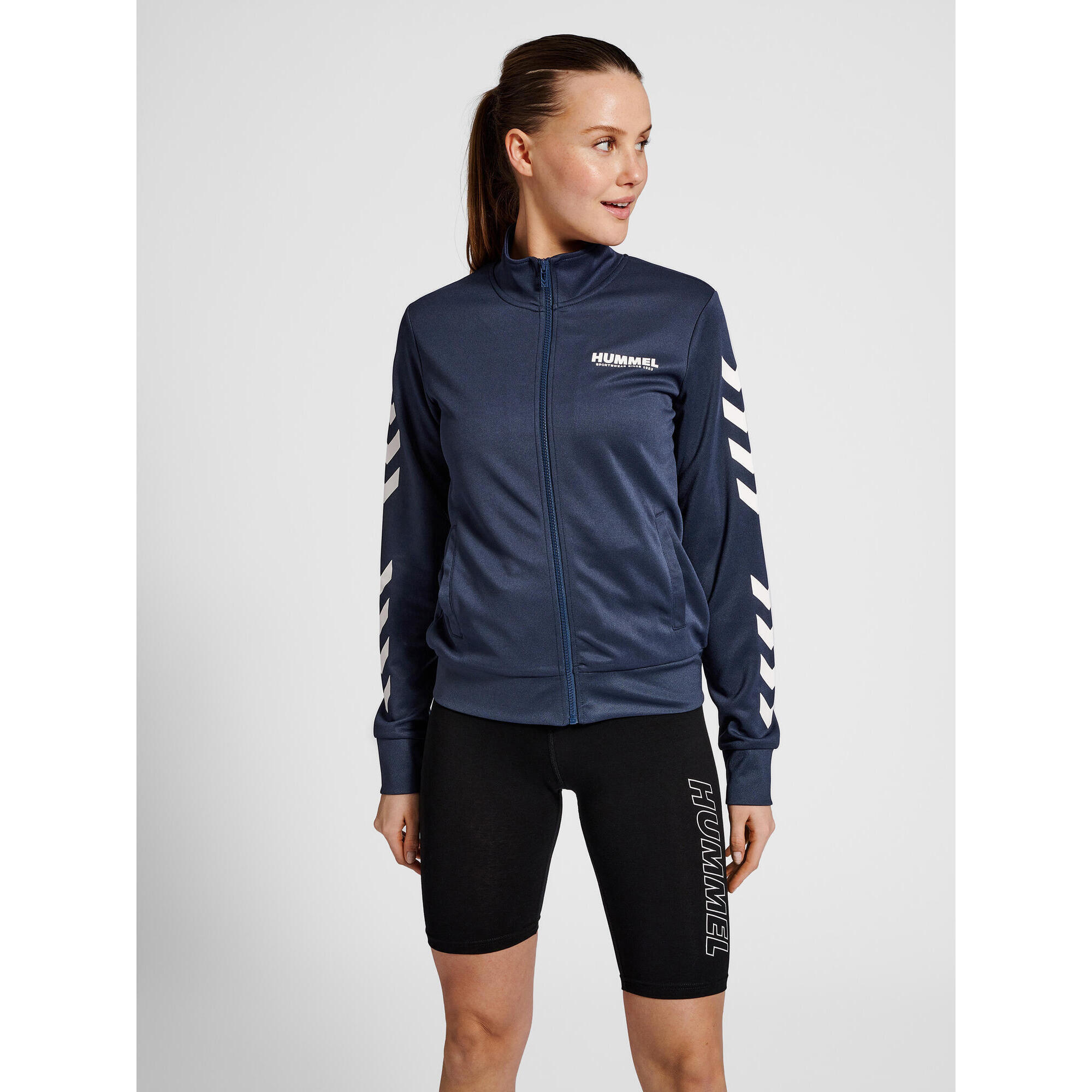 Damska bluza dresowa zapinana na zamek Hummel Legacy