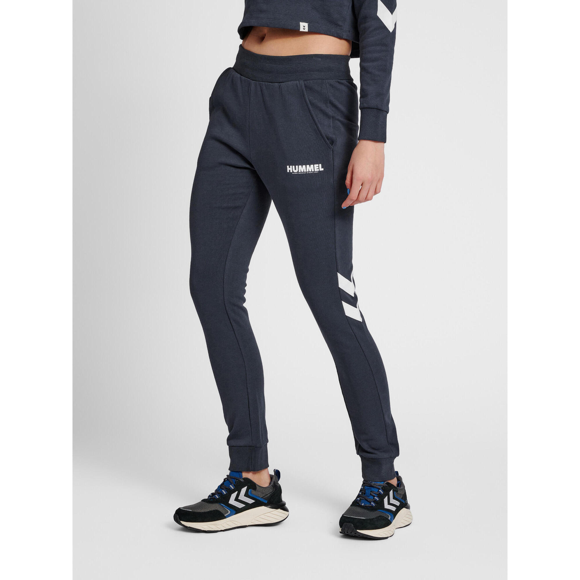 Hummel - Fermeture À Cordon Pantalon Hmllegacy Femme Hummel - Pantalons - Bleu|vert - 36 Xs - Decathlon