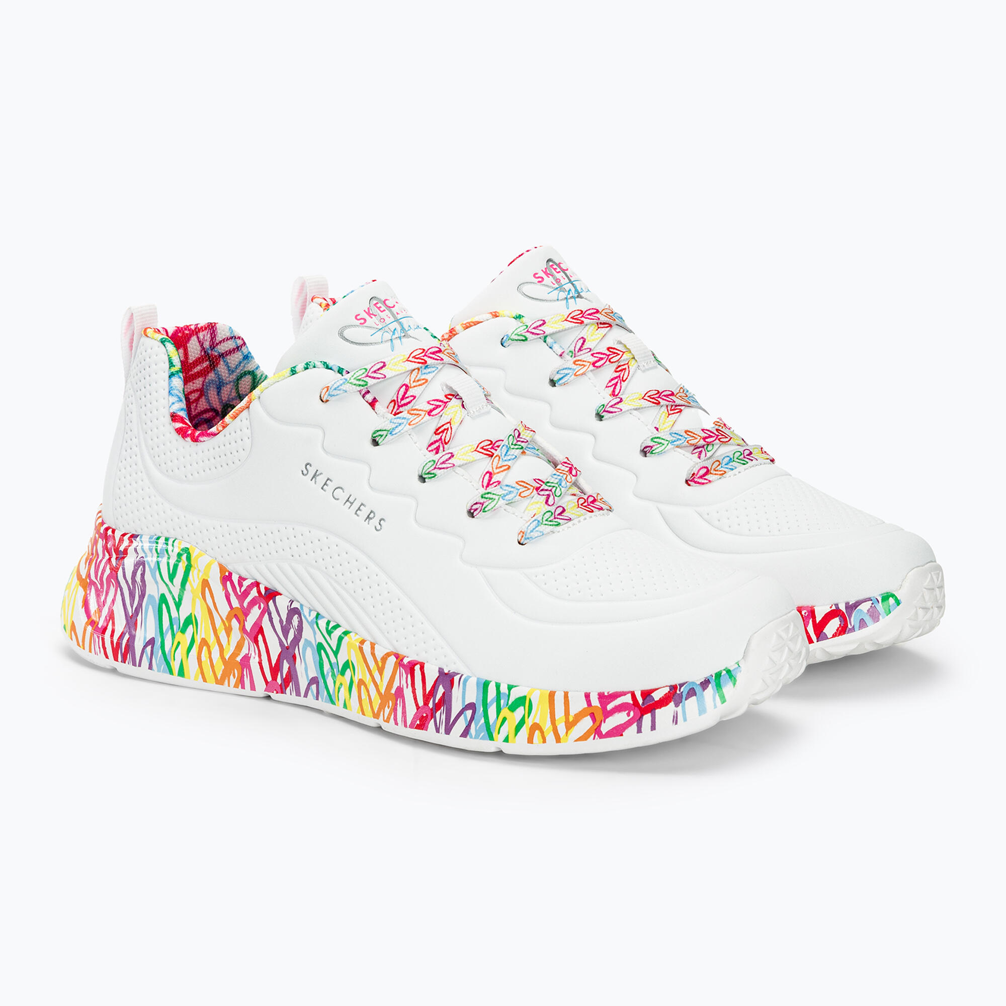 Buty damskie SKECHERS Uno Lite Exuberant Hearts 4/5