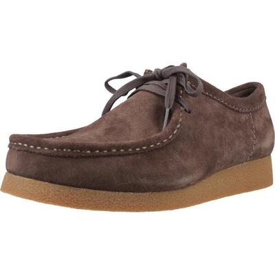 Sneakers clarks model wallabeeevo suede kleur bruin