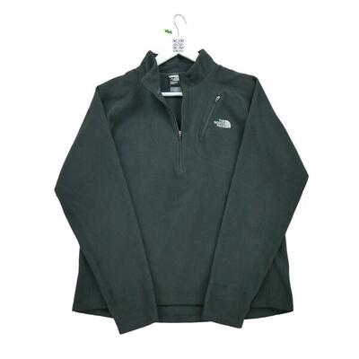 Tweedehands - heren tnf zwarte fleece trui - zeer goede staat