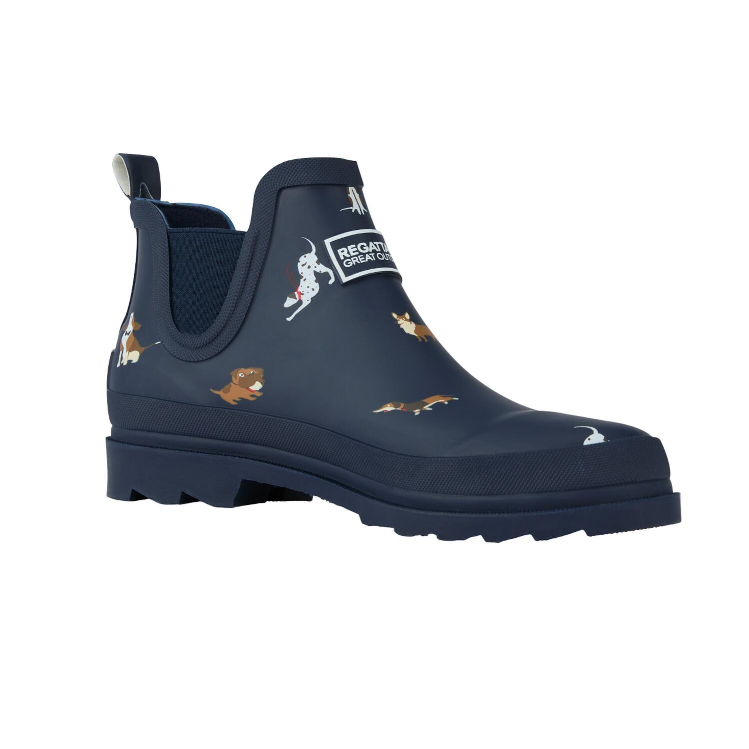 Regatta Womens/Ladies Harper Dog Print Low Wellington Boots