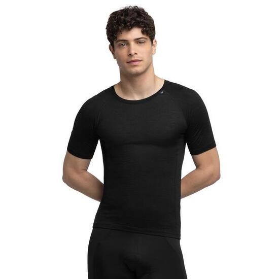 Maglia intima da ciclismo in lana uomo SRX Black Ice Nero