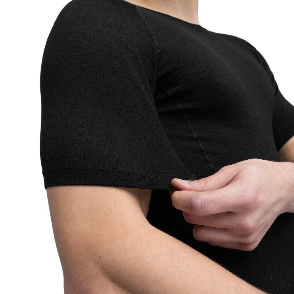 Herren Radsport fahrradbaselayer aus wolle für SRX Black Ice Schwarz 4/7