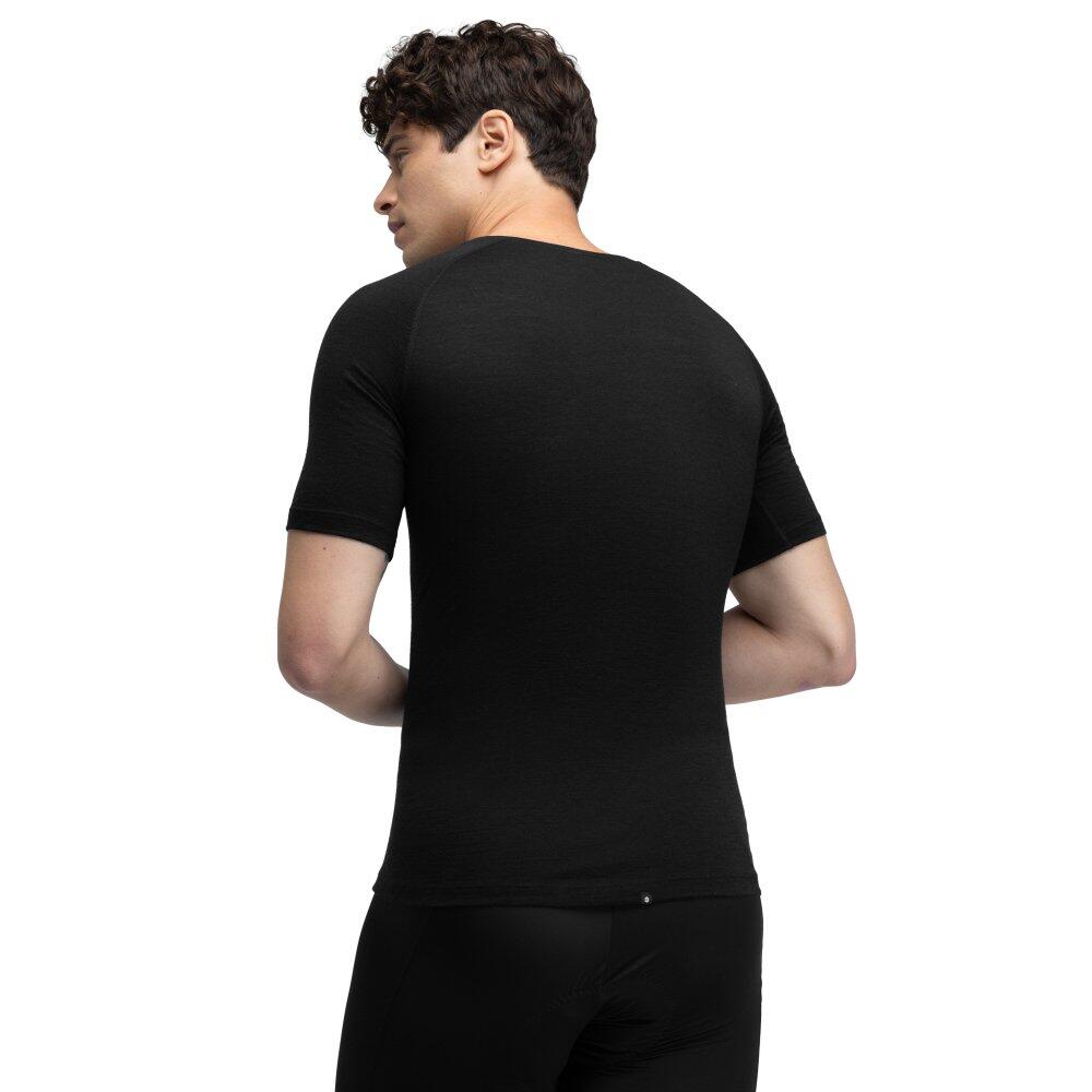 Herren Radsport fahrradbaselayer aus wolle für SRX Black Ice Schwarz 2/7