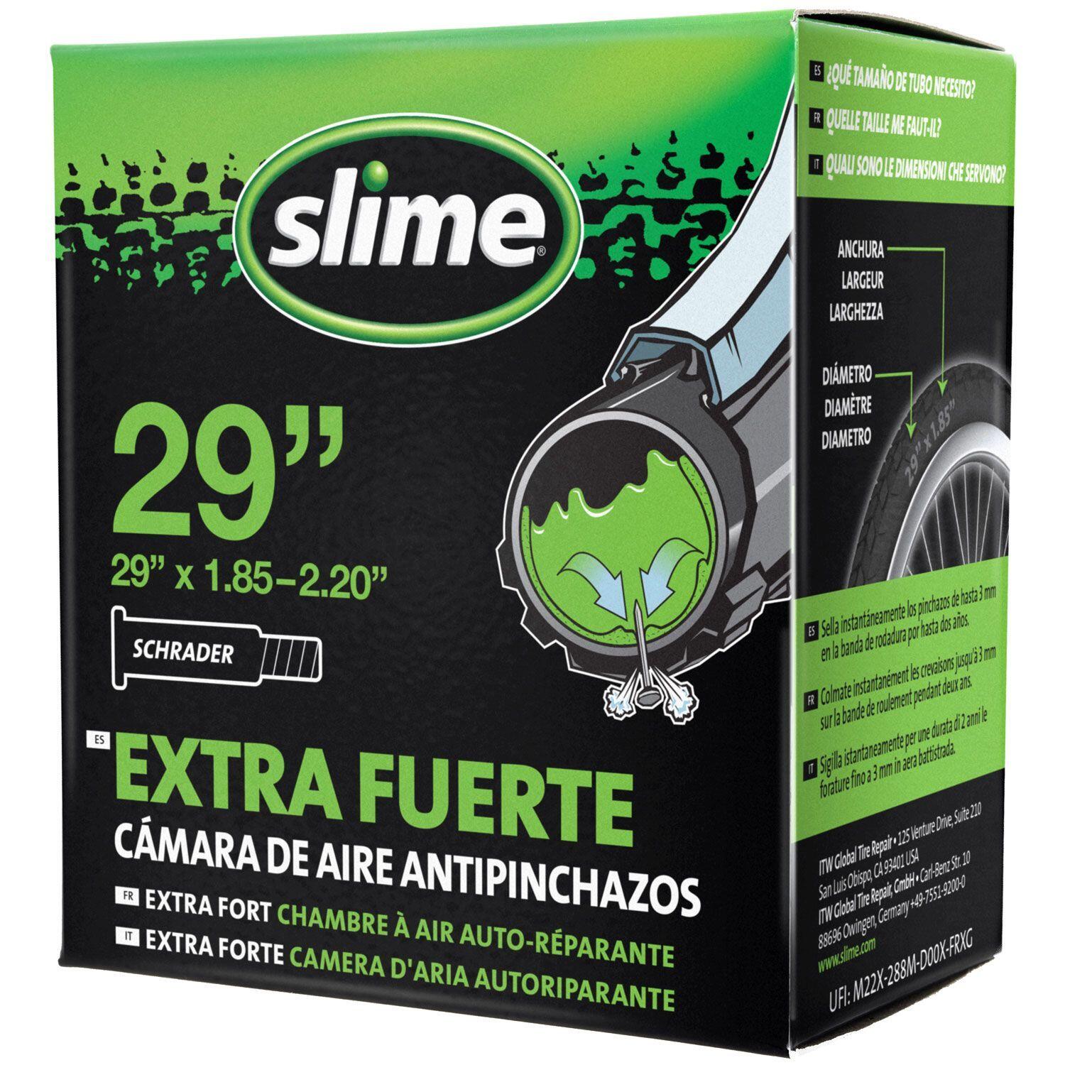 SLIME Slime Bike Inner Tube Self Sealing Various Sizes Presta and Schrader Valves