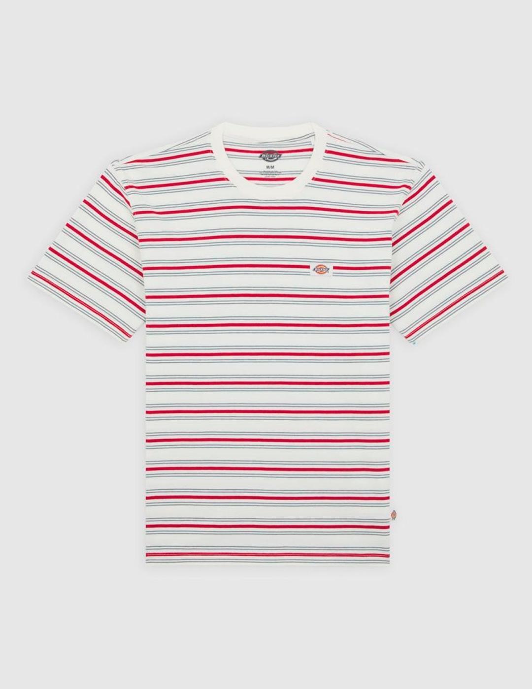Maglietta Dickies Modello Lewistown Stripe Ss Te Colore Bianco 6/7
