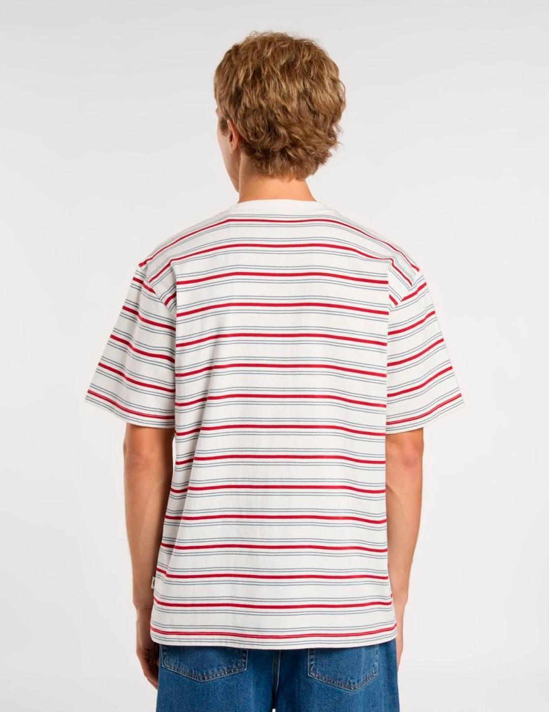 Maglietta Dickies Modello Lewistown Stripe Ss Te Colore Bianco 2/7