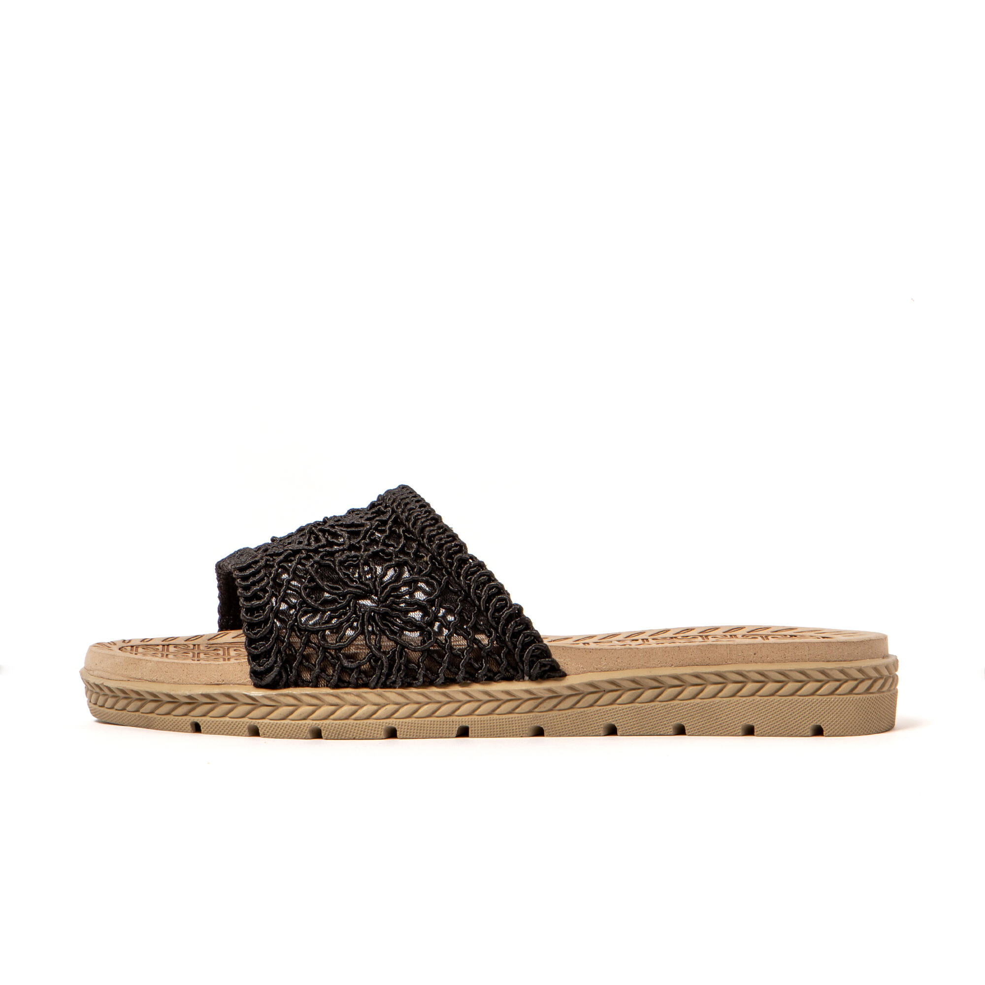 Sandali donna Brasileras Nero con suola in gomma 4/7