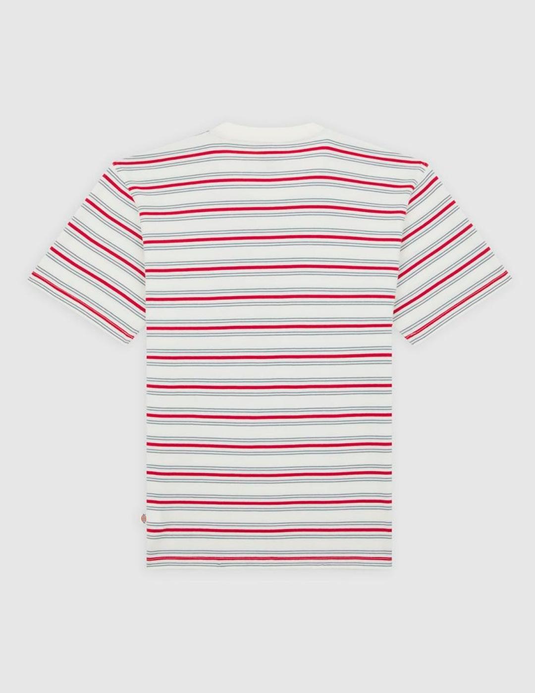 Maglietta Dickies Modello Lewistown Stripe Ss Te Colore Bianco 7/7