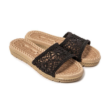 Sandalen Damen Brasileras Braun mit Gummisohle