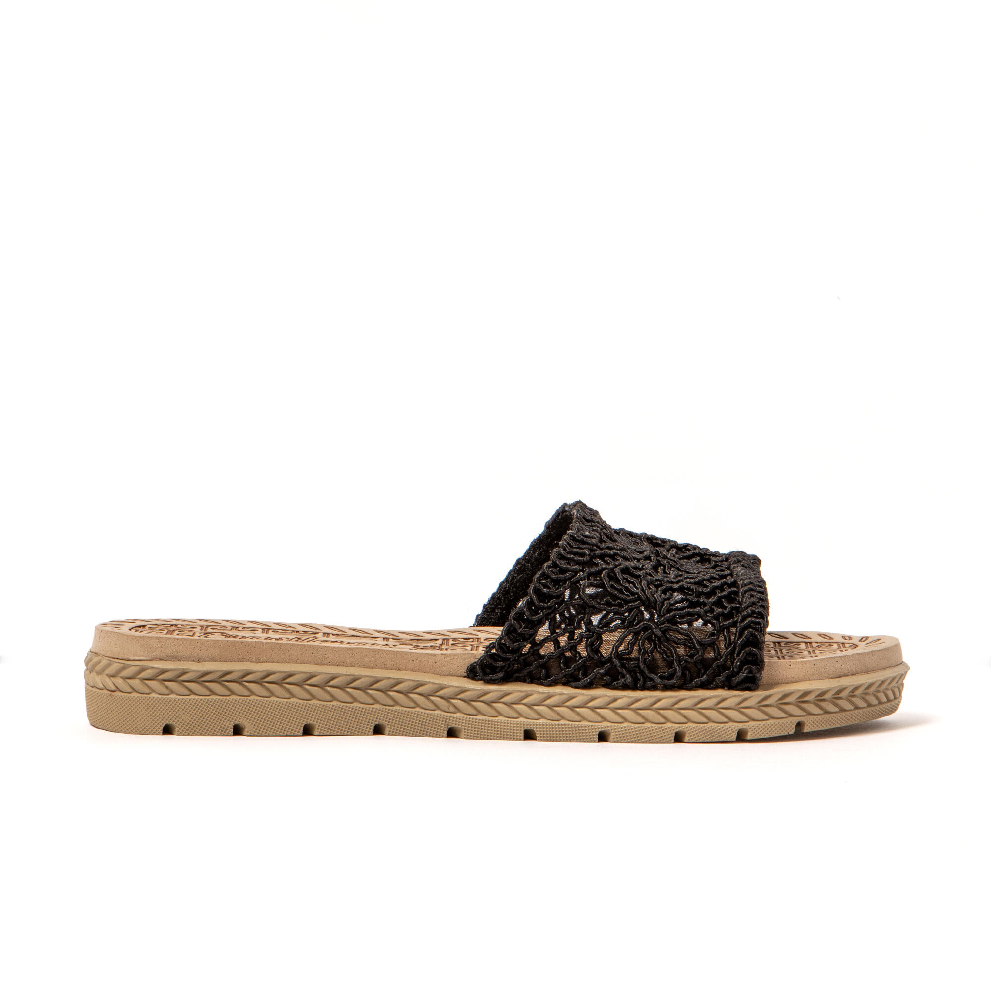 Sandali donna Brasileras Nero con suola in gomma 3/7