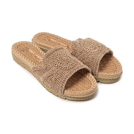 Sandalen Damen Brasileras Braun mit Gummisohle