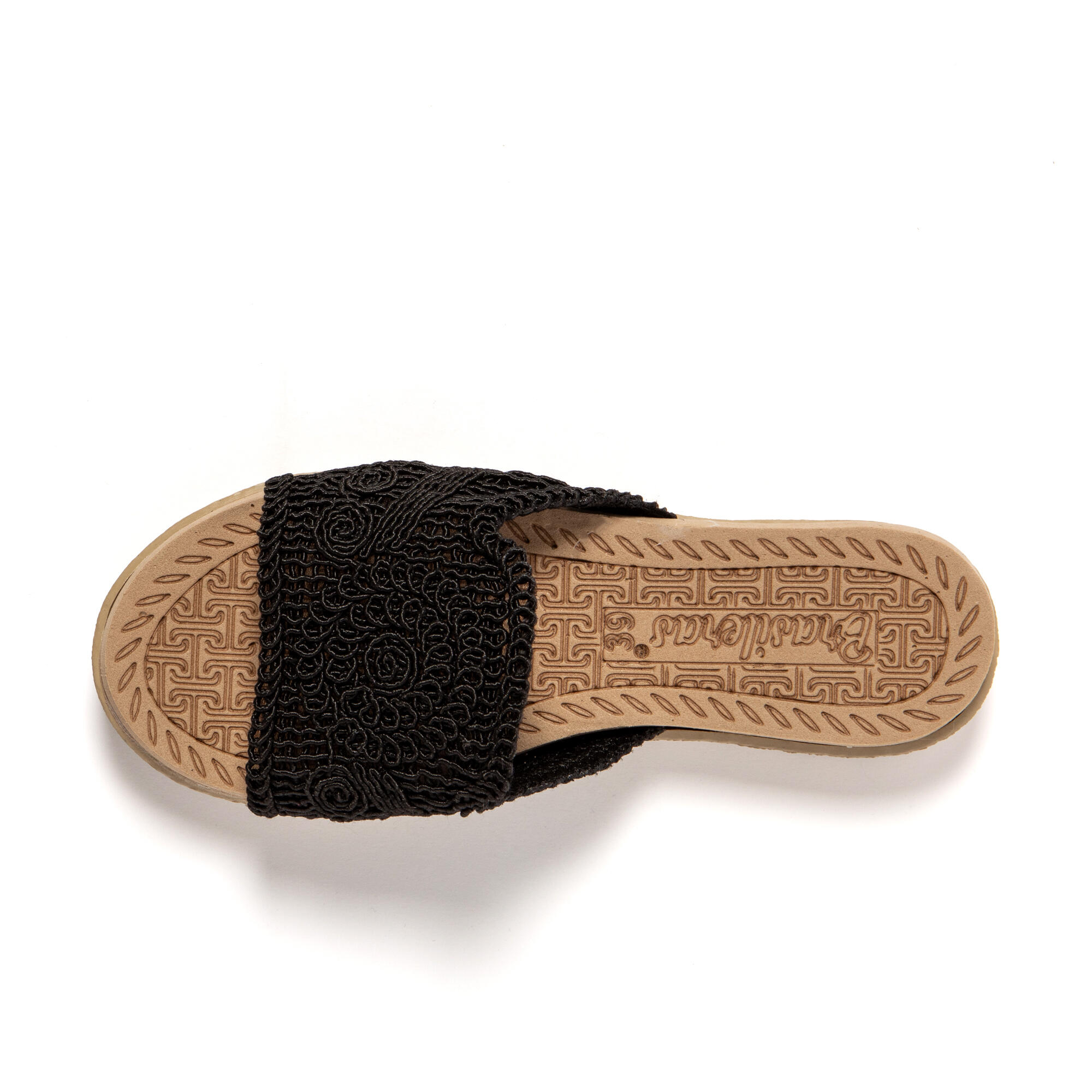 Sandali donna Brasileras Nero con suola in gomma 5/7