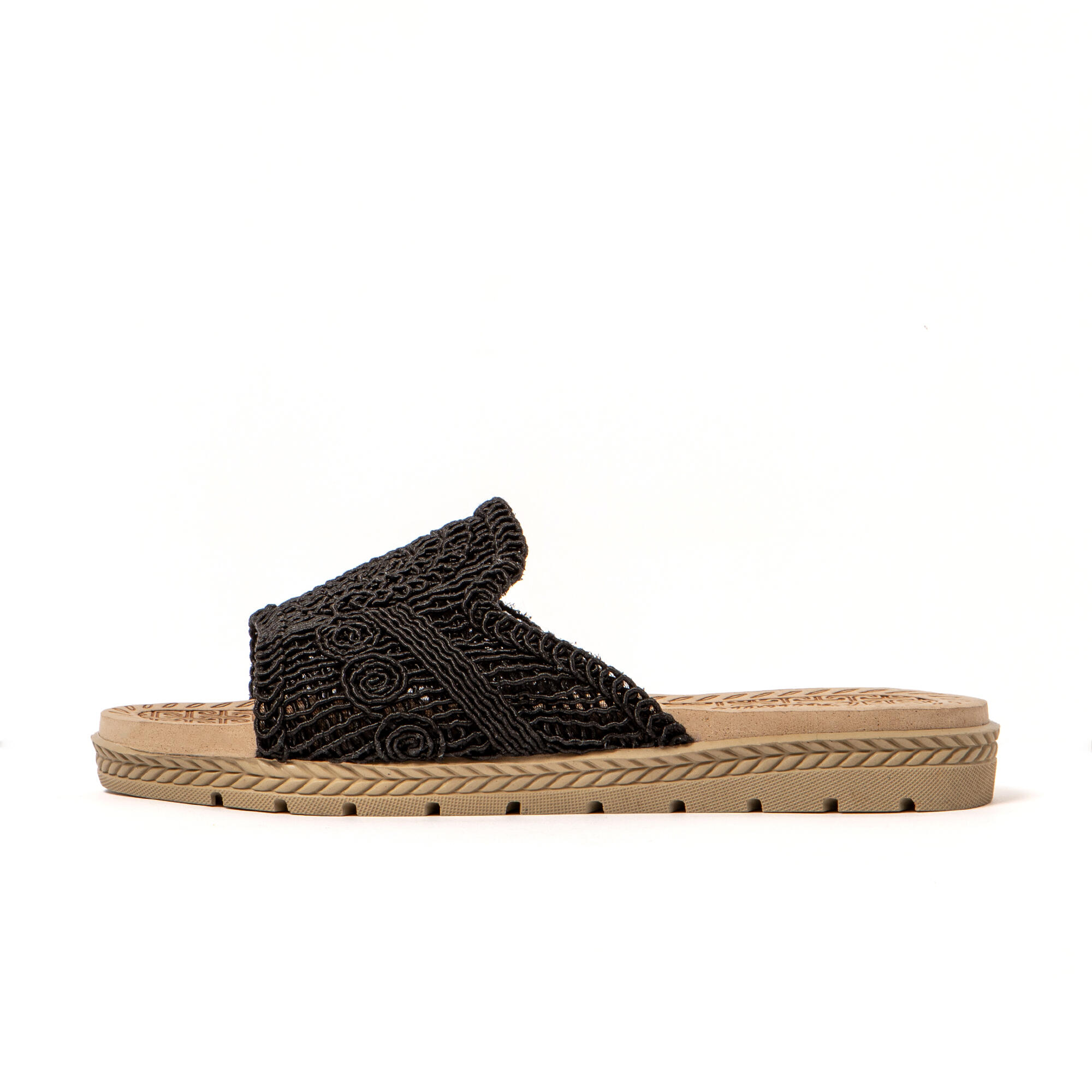 Sandali donna Brasileras Nero con suola in gomma 4/7