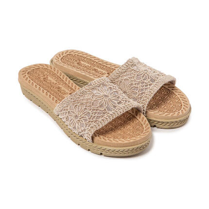 Sandalen Damen Brasileras Braun mit Gummisohle