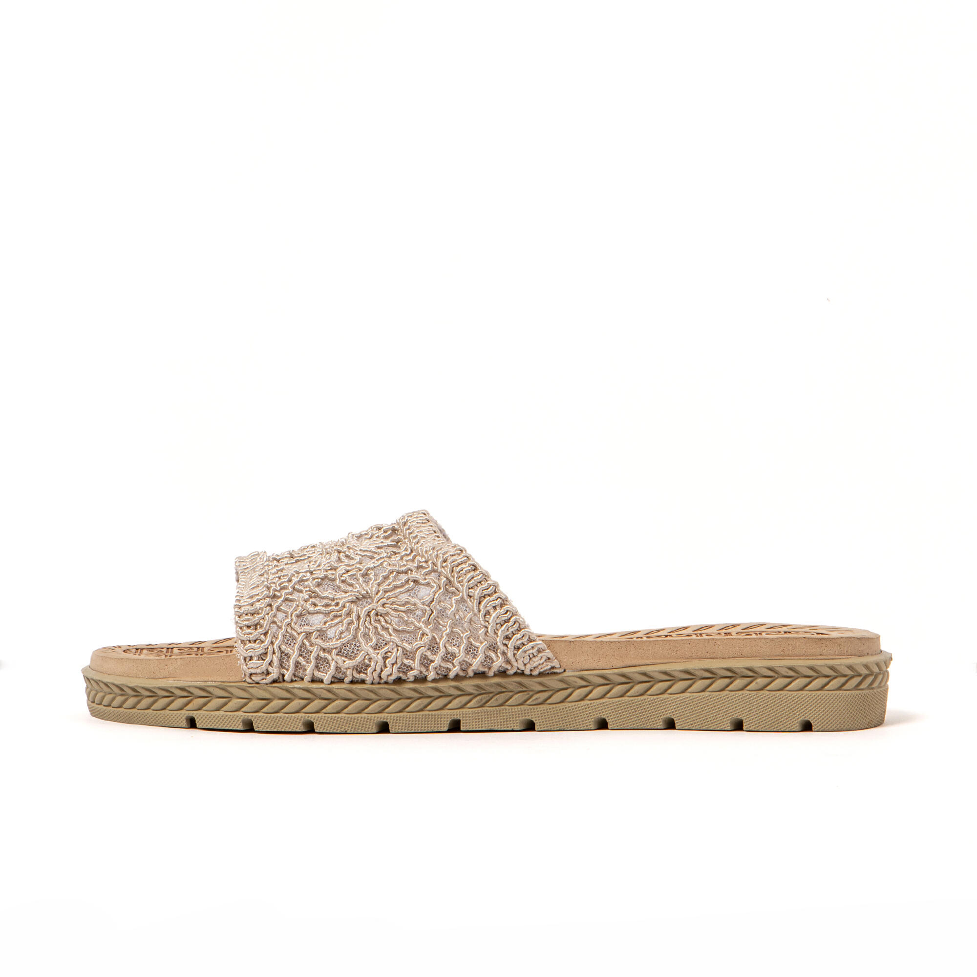 Sandali donna Brasileras Beige con suola in gomma 4/7