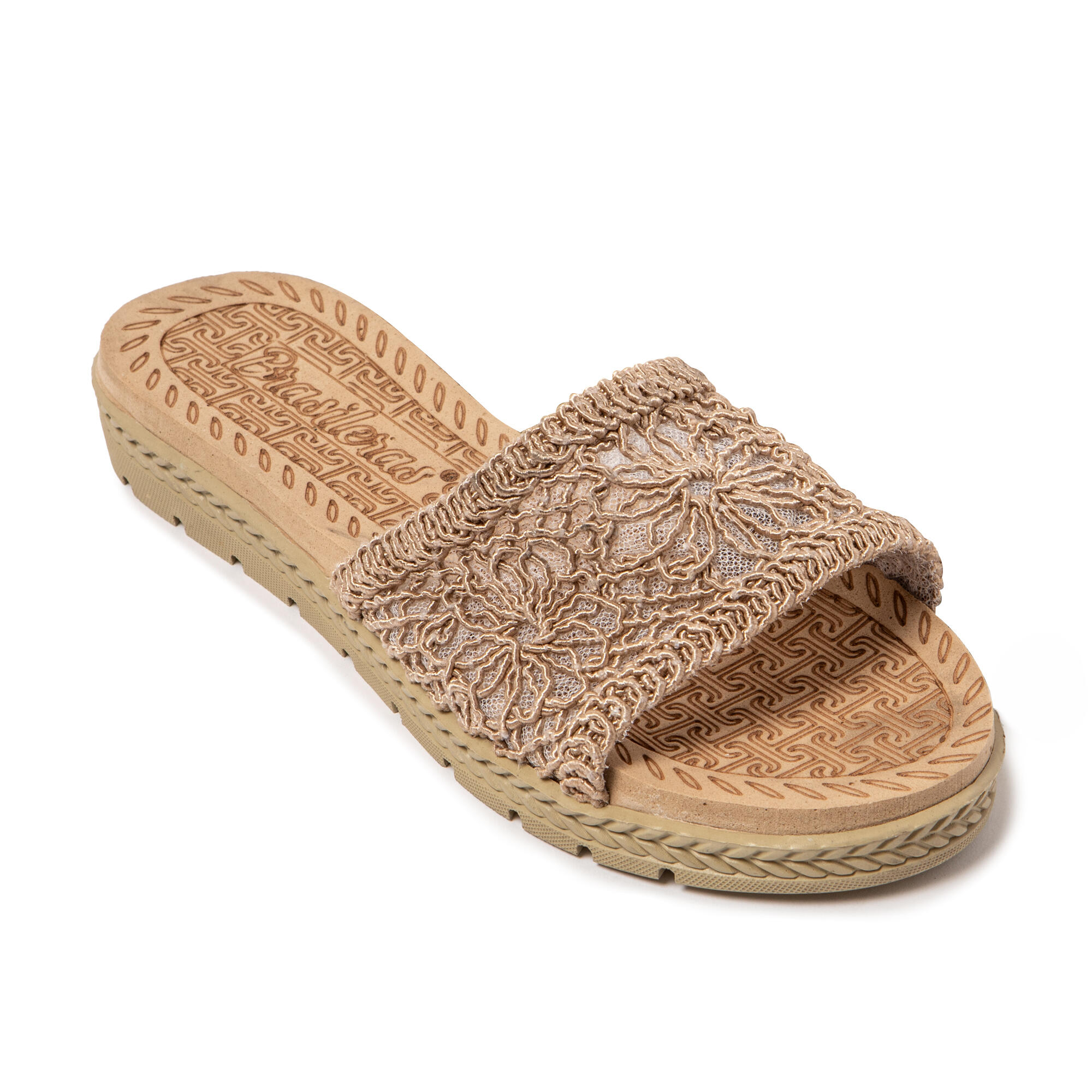 Sandali donna Brasileras Marrone con suola in gomma 2/7