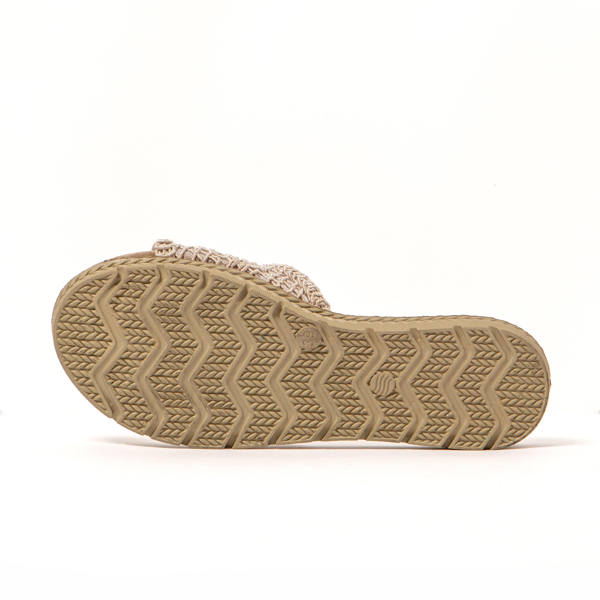 Sandali donna Brasileras Beige con suola in gomma 7/7