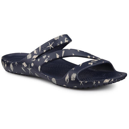 Klapki damskie sportowe Crocs KADEE II SHELLS PRINT