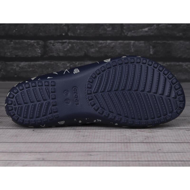 Klapki damskie sportowe Crocs KADEE II SHELLS PRINT
