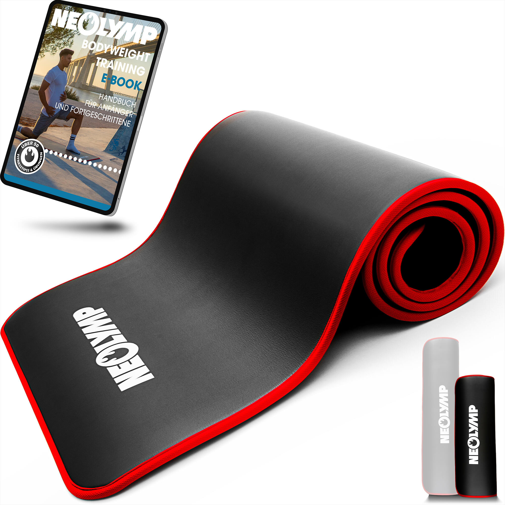 NEOLYMP Extra dikke fitnessmat – Comfortabele sportmat, antislip trainingsmat – 61 cm