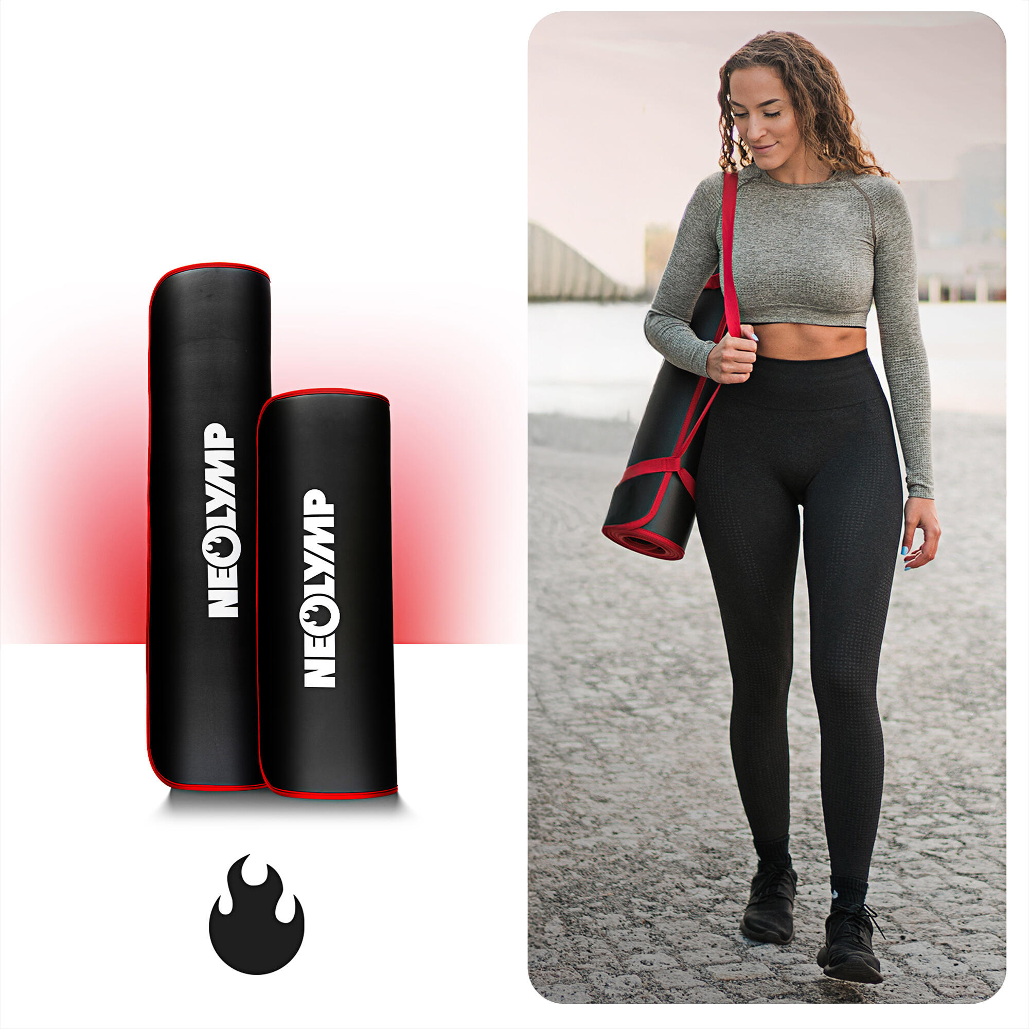 Fitnessmatte – Extra dicke Sportmatte,  gelenkschonende Trainingsmatte - 61cm 7/7