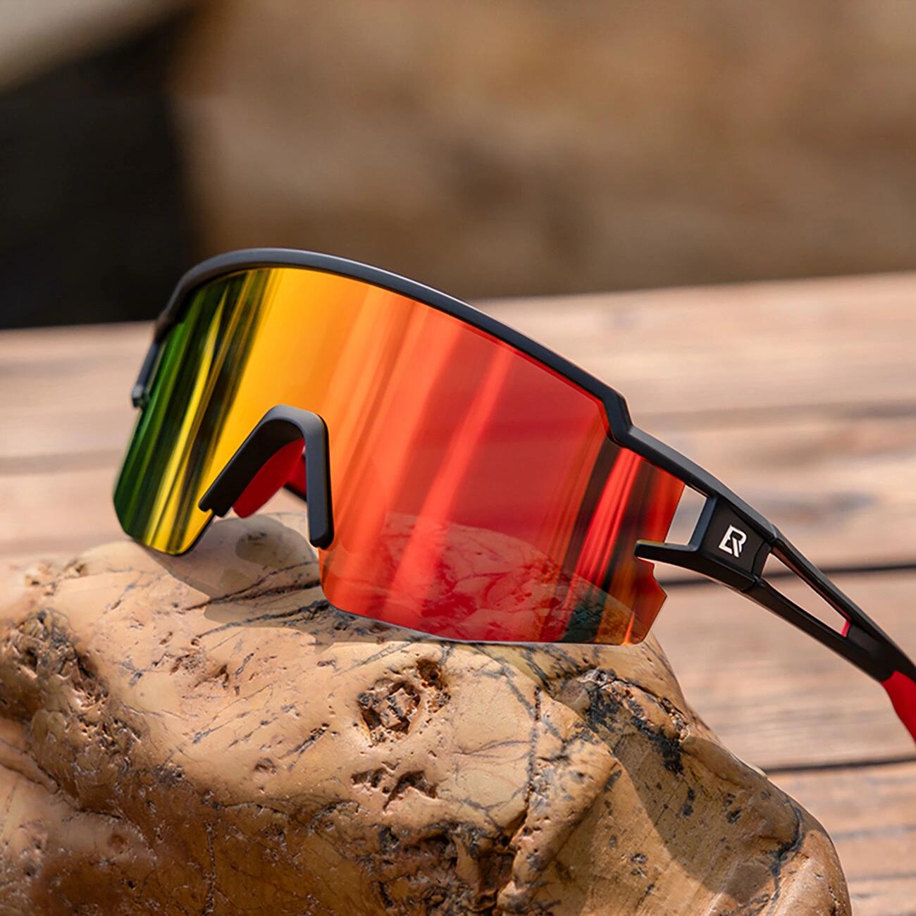 Polarisierte Kinder-Fahrradbrille mit UV-Schutz - Schwarz 4/7