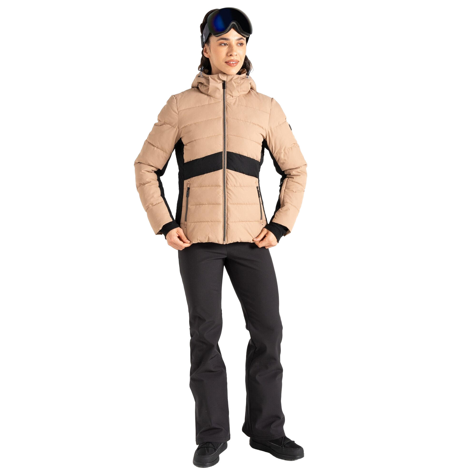 Blouson De Ski GLACIAL Femme (Cachemire / Noir) 4/5